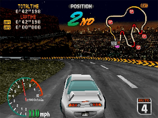 High Velocity Mountain Racing Challenge screenshot 3 for Sega Saturn